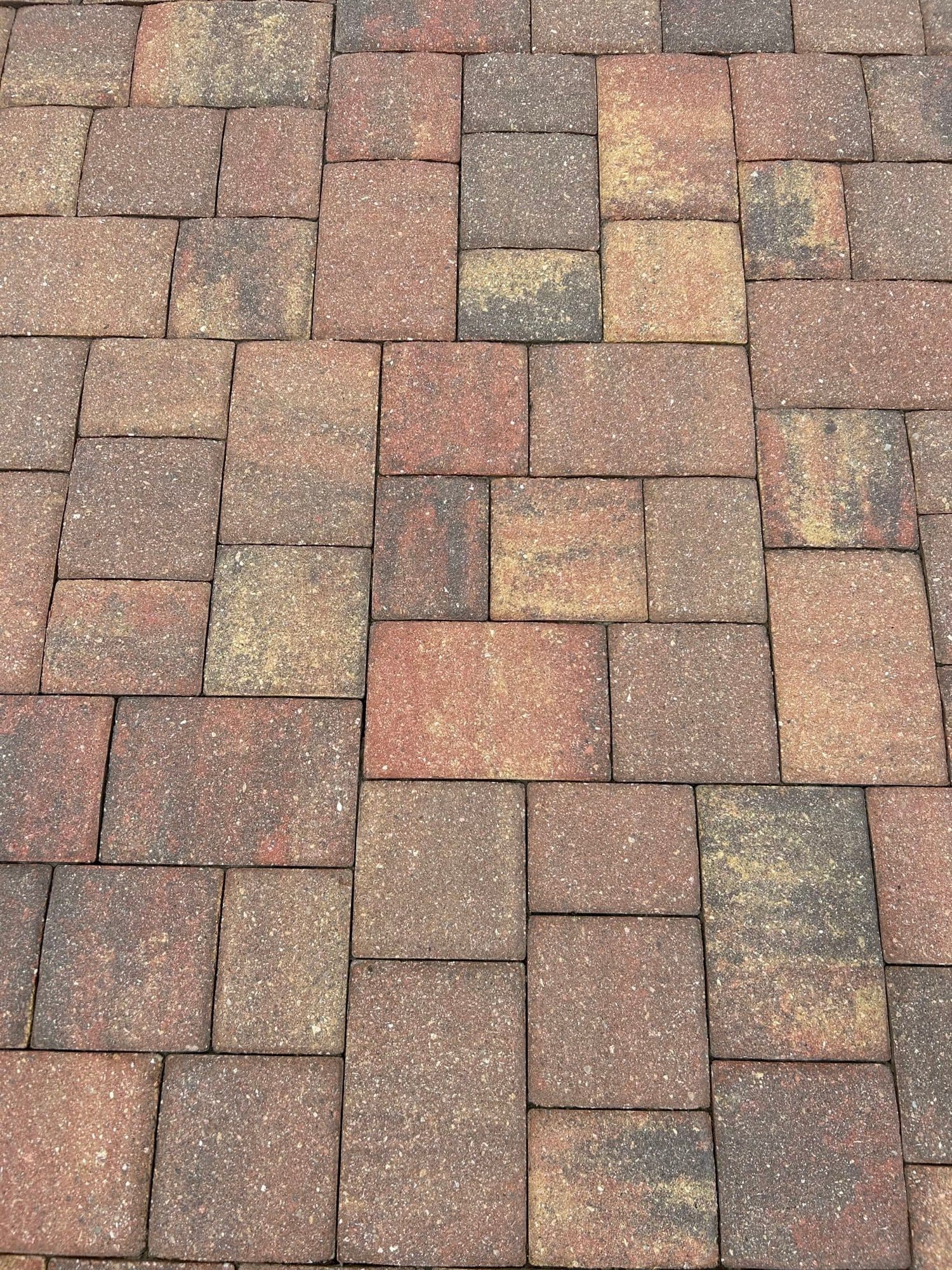 Multi-tone paver pattern detail — paver work by Atlantic Exteriors in Brevard County, FL